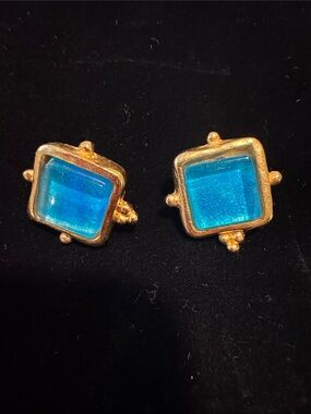 Authentic Susan Shaw madeline studs Square Stud Earrings - Women Jewelry
